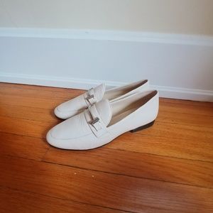 Cream loafers